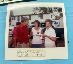0nce in a life time a Vintage Polaroid Photo-this good -Vernacular photography