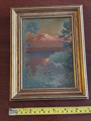 Norman Edson Goldtone Orotone, Mt. Rainier “Sun’s Last Glow” 5 x 7