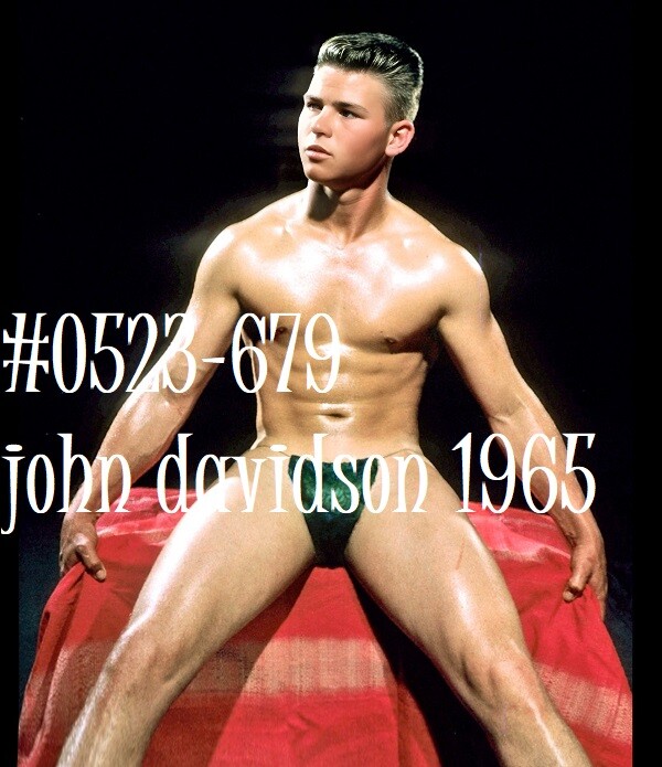 VINTAGE MALE PORTRAIT #0523-679-JOHN DAVIDSON 1965 -free shipping USA