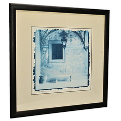 ALAN BLAUSTEIN Original Vintage Signed La Mappa Benches Tinted Photograph Print