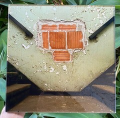 Brad Pogatetz 2007 Signed Urban Abandonment Art Photograph Mounted 11.75in Sq