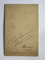 orig. KAB Cabinet Photo Photography Picture Old Fashion around 1890 Aalen Family