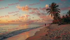 Digital Art Ai Background Wallpaper Picture Photo Sunrise Sunset Sea Sky Nature