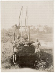 FELLACHIAN BOYS AT THE FOUNTAIN, ORIGINAL ALBUMIN PHOTO CIRCA 1880