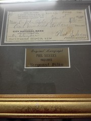 original authentic autographed Phil Silvers aka Sgt. Bilko framed