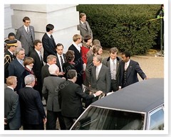 Jimmy Carter and Walter Mondale Leaving Capitol Hill 8×10 Silver Halide Photo