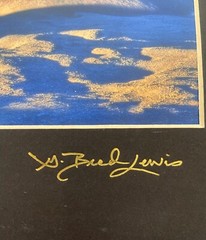 G Brad Lewis Signed Matted Photograph Volcano (No Frame)
