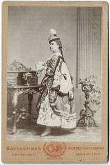 Geneva Lady in Historic Costume, Original Cabinet Photo Circa 1890