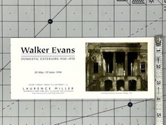 Walker Evans 1996 Art Announcement Card – Domestic Exteriors