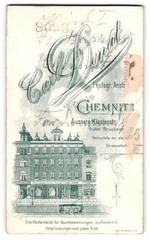 Photograph Carl Donat, Chemnitz, outer Klosterstr. 34, view Chemnitz, Stra