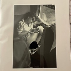 Jean Francois Jonvelle Women On Train Photo Lithograph 1980s 10.5 x 7″ France