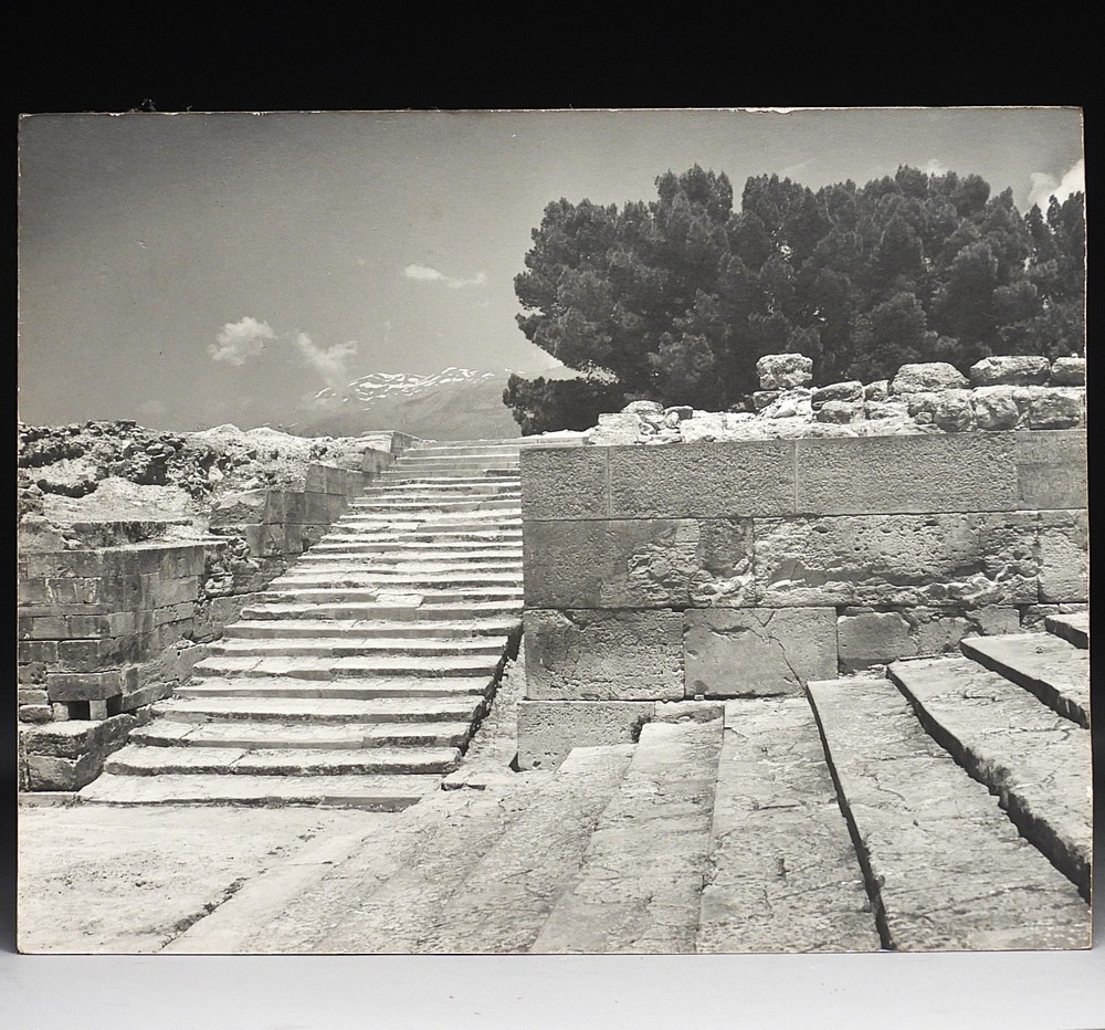 Alison Frantz Phaistos Palace Archeological Greece Photograph – Ex Smith College