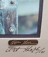 Art Gore Signed & Numbered Framed East Meets West 1971 Strawberry On The Fence