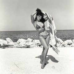 1954 Vintage BETTIE PAGE By BUNNY YEAGER Key West Original Stamped Silver Photo