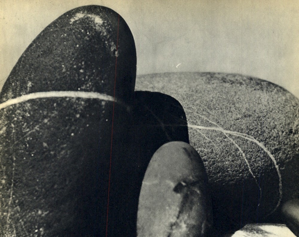 1934 1933 Original MAN RAY Quartz Vein Beach Stones Still Life Art Photo Gravure