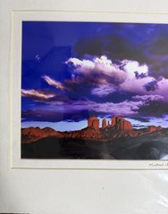 Michael Irvine Signed Cosmic Clouds Sedona AZ Fine Art Photograph Matted 16×14