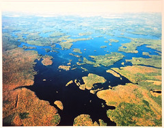 Chippewa Flowage, Hayward, Sawyer Co., Wisconsin Overhead Photo. Frame Optional.
