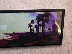 Eric G. Weaver Signed Digital Photographic Print of Pier Beach Waves Palm Trees