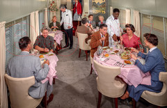Photo Art Print of the Dining Car on the Union Pacific City of Los Angeles 1950s