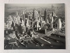 MANHATTAN, AERIAL VIEW, DOWNTOWN, PHOTO BY CHARLES ROTKIN RARE 2000’s ART PRINT