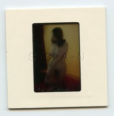 Org Camera Club Nude 1960s 35mm Slide / Negative- Suntan Lines- Endowed Woman 24