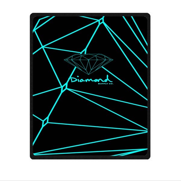 great diamond supply Soft Warm Single-Side Printing Flannel Fleece Blanket
