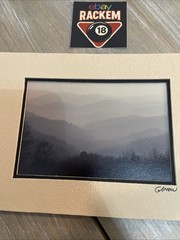 BARRY GAMOW signed BLUE RIDGE MOUNTAINS Photography Art 5″ x 7″ Matted