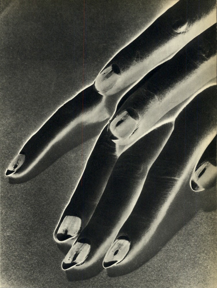 1930 1934 Original MAN RAY Solarized Surreal Hands Nails Art Photo Gravure