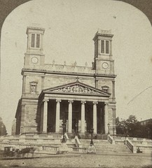 France Paris Church Saint-Vincent-De-Paul Photo c1860 Stereo Vintage Album