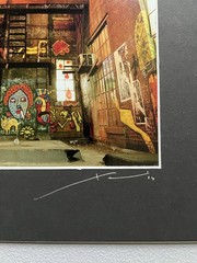 Xavier Nuez Alley No 24 Brick Red Signed Numbered Photo Print Mounted Matt
