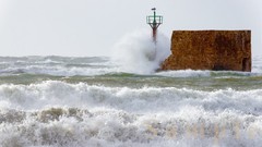 3 Akko Israel Storm Art for Samsung Frame TV 16:9 Acre Sea Waves Digital Photos