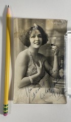Celia Montalván / Celia Montalván photograph signed 1927 Mexico City