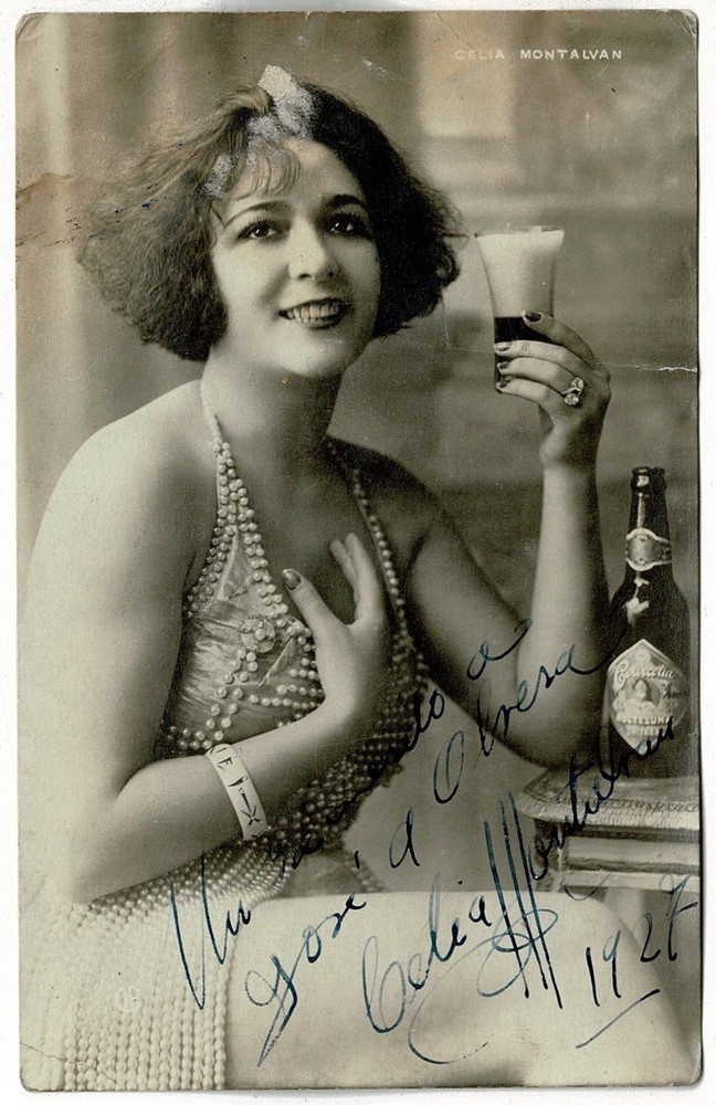 Celia Montalván / Celia Montalván photograph signed 1927 Mexico City