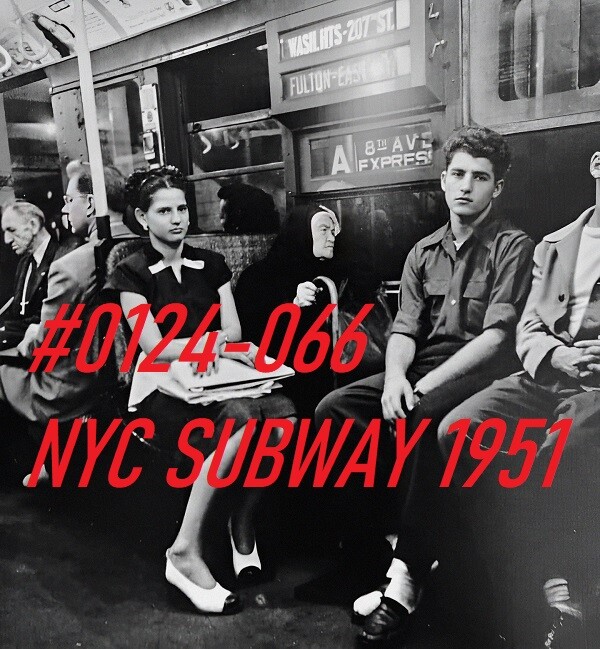 VINTAGE MALE PORTRAIT #0124-066 -nyc subway 1951 -free shipping in usa