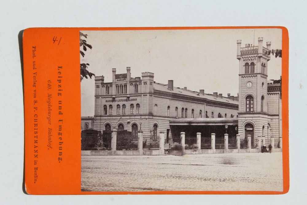 31827 CDV photo of Christmann Berlin around 1870-1880 Leipzig Magdeburg station