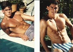Original 1980s TORY JEFFREY 5 4×6 inch malemodel PLUS modeling card gay interest
