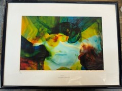 Toilygraph Matted Print Eve By Adrian Rodriguez 1994 Signed Abstract Photography