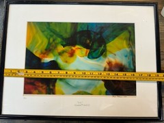 Toilygraph Matted Print Eve By Adrian Rodriguez 1994 Signed Abstract Photography