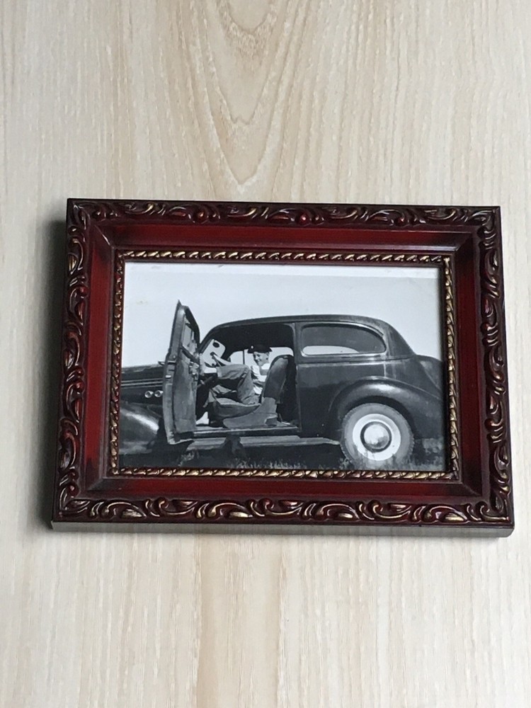 Vintage black and white photo framed 6 1/2” x 5”