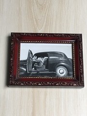 Vintage black and white photo framed 6 1/2” x 5”