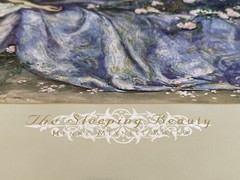 RARE HENRY MEYNELL RHEAM THE SLEEPING BEAUTY HEAVY CARDSTOCK PRINT LITHOGRAPH
