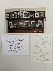 Set Bruce Weber Original SIGNED Holiday Cards 1999, 2017, 2019 Privenance Rare