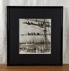 Sailboat “Tovarishch” in Odesa Seaport Photo, Black and White Vintage Photo