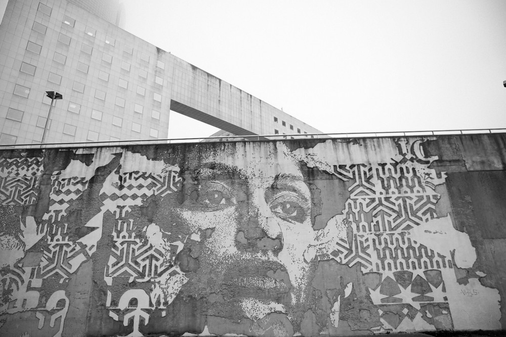 Real photo print barite silver URBAN ATMOSPHERE TAG Paris 30X45cm