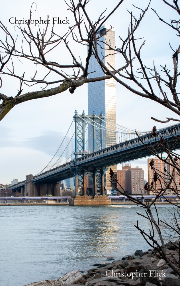New York City, US Manhattan Bridge DUMBO, Brooklyn Photograph Art Print