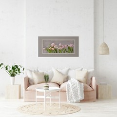 Floral Print Of Pink Tulips wall art print floral photography home decor
