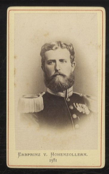 CdV portrait Hereditary Prince Leopold of Hohenzollern-Sigmaringen – 12521