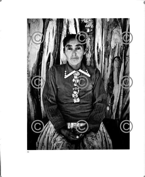BOOK PLATE B&W Photo ANSEL ADAMS Navajo Woman, 1948