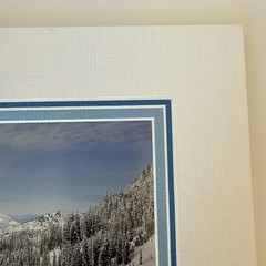 Rick Morley “First Snow” Mt. Rainier Signed Photography Matted Print 8×10