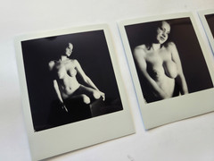 Polaroid Photo Series – Topless / NUDE Model, Set of 3 – Original Photograph